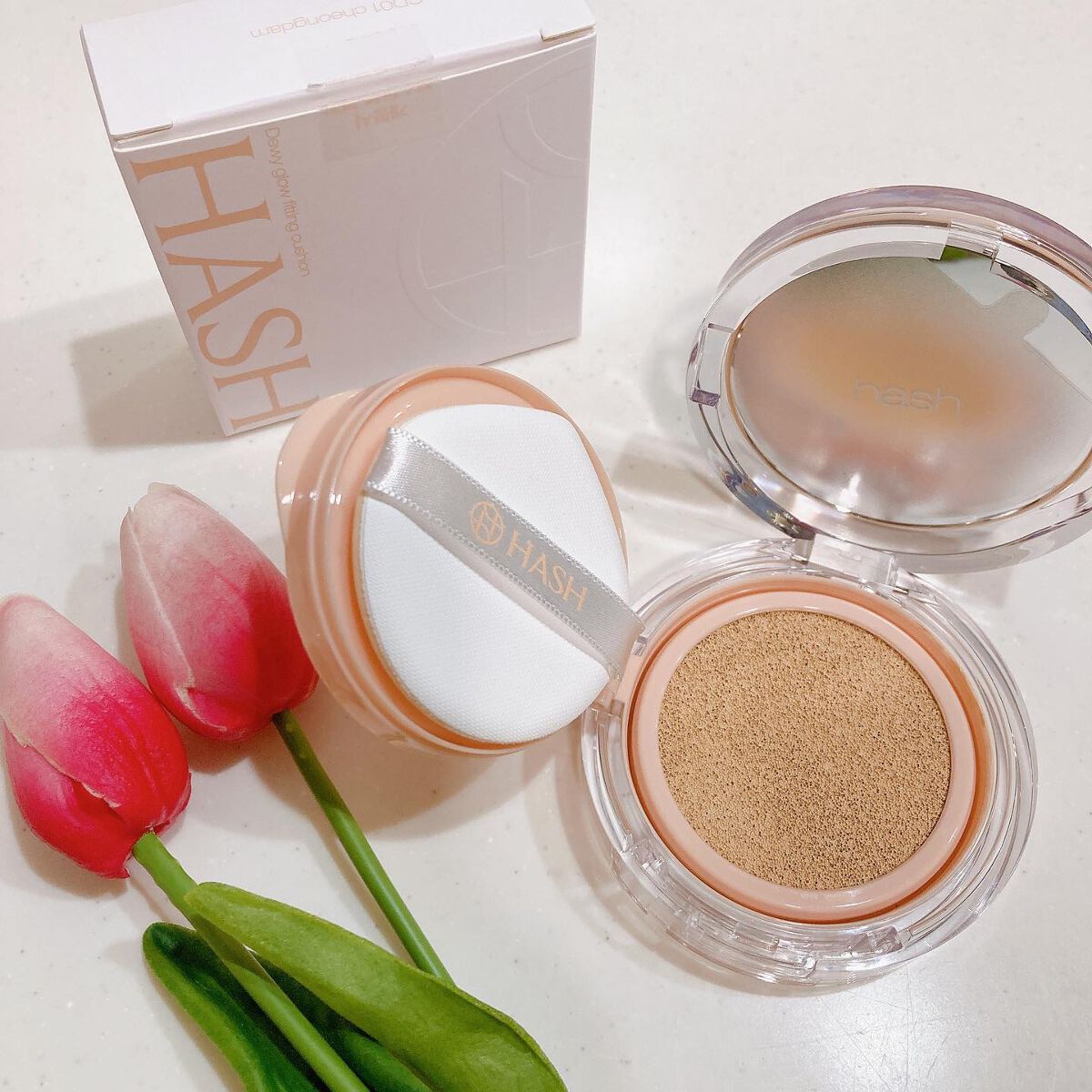 デューイーグロー フィッティング クッション/HASH/クッションファンデーションを使ったクチコミ（1枚目）