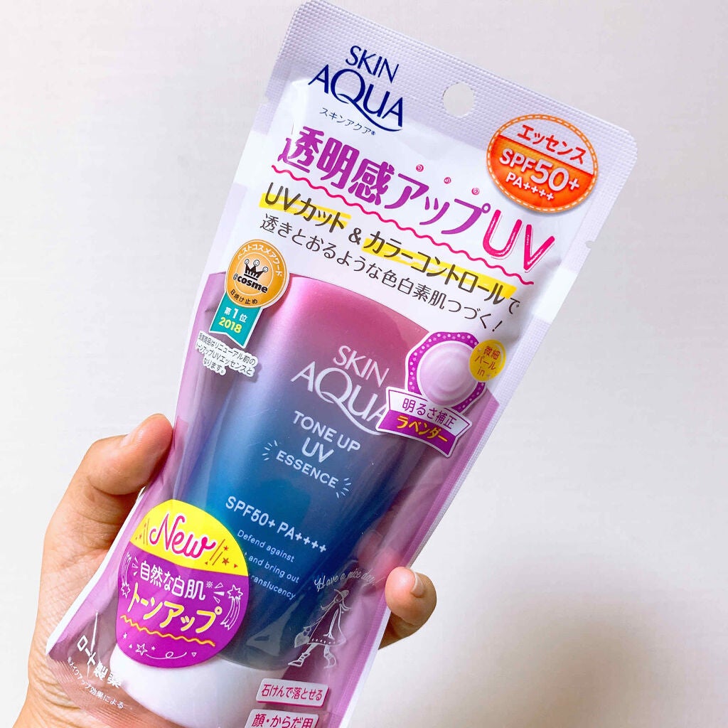 スキンアクア トーンアップUVエッセンス/スキンアクア/日焼け止めクリームを使ったクチコミ(1枚目)
