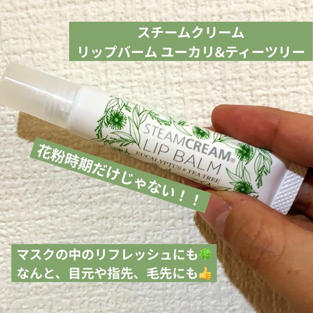 試してみた】リップバームユーカリ＆ティーツリー / STEAMCREAM