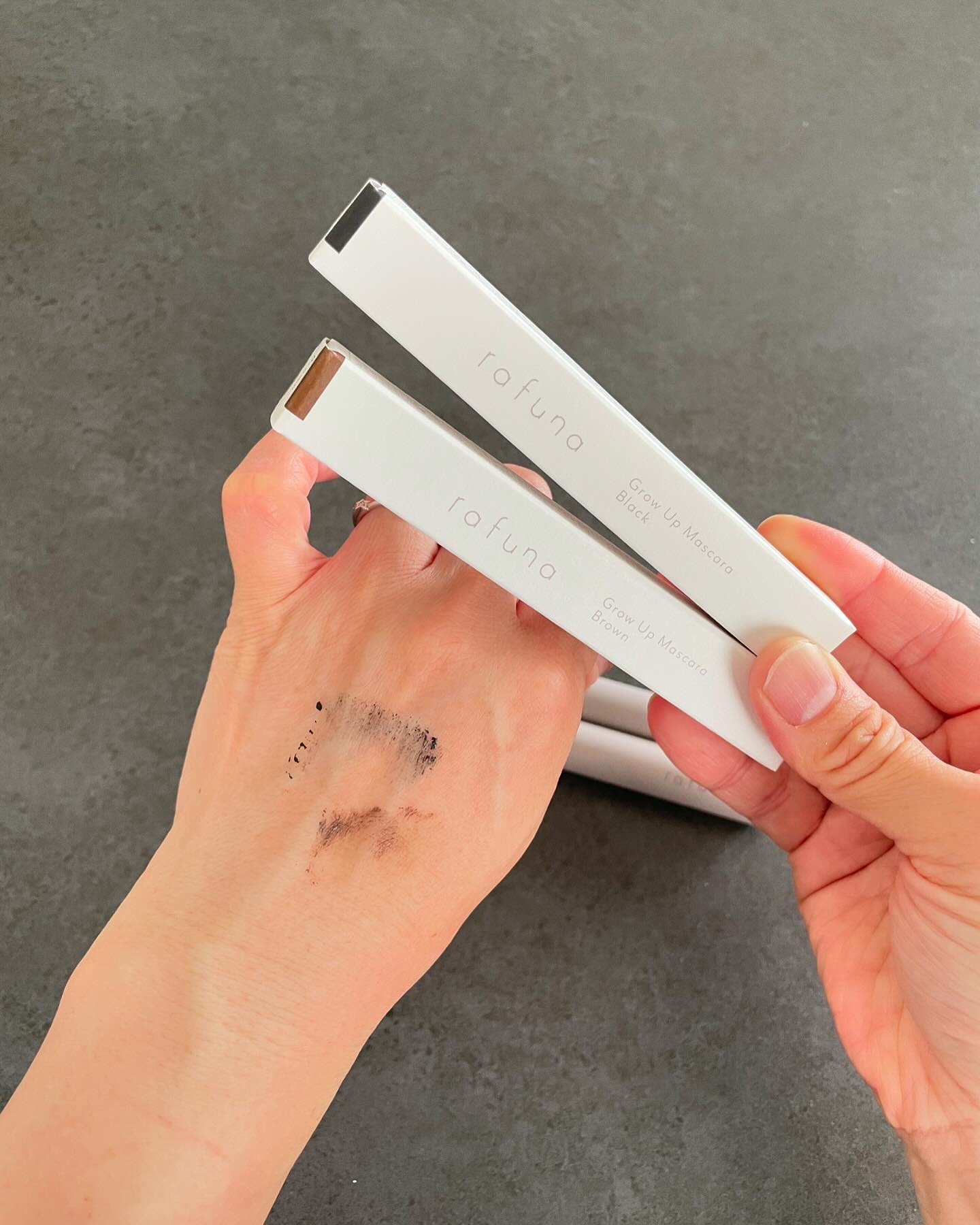 グロウアップマスカラ 02 ブラウン/rafuna/マスカラを使ったクチコミ（3枚目）