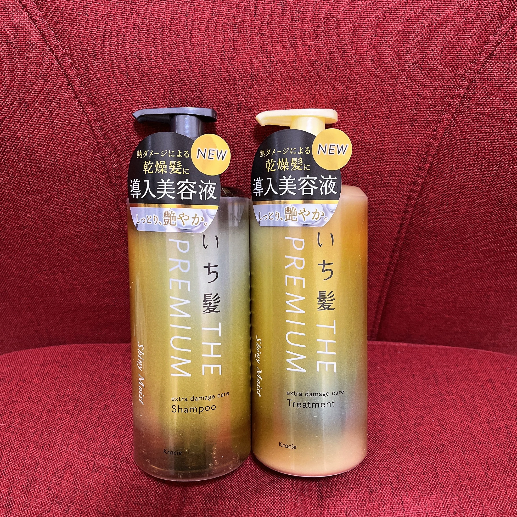 THE PREMIUM エクストラダメージケアシャンプー／トリートメント（シャイニーモイスト）/いち髪/市販シャンプーを使ったクチコミ（2枚目）