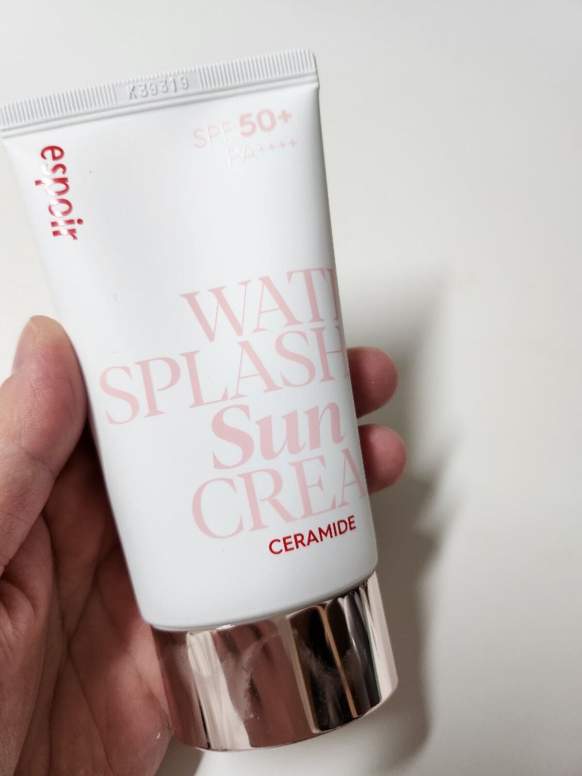 ウォータースプラッシュサンクリーム セラミド/espoir/日焼け止めクリームを使ったクチコミ(2枚目)