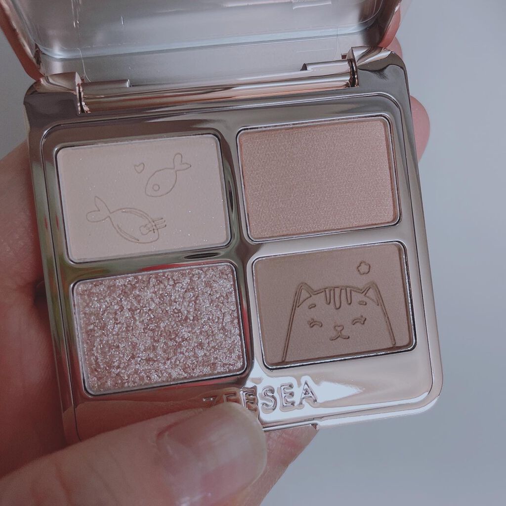 アニマルアイシャドウ(4シェード)/ZEESEA/アイシャドウパレットを使ったクチコミ（2枚目）