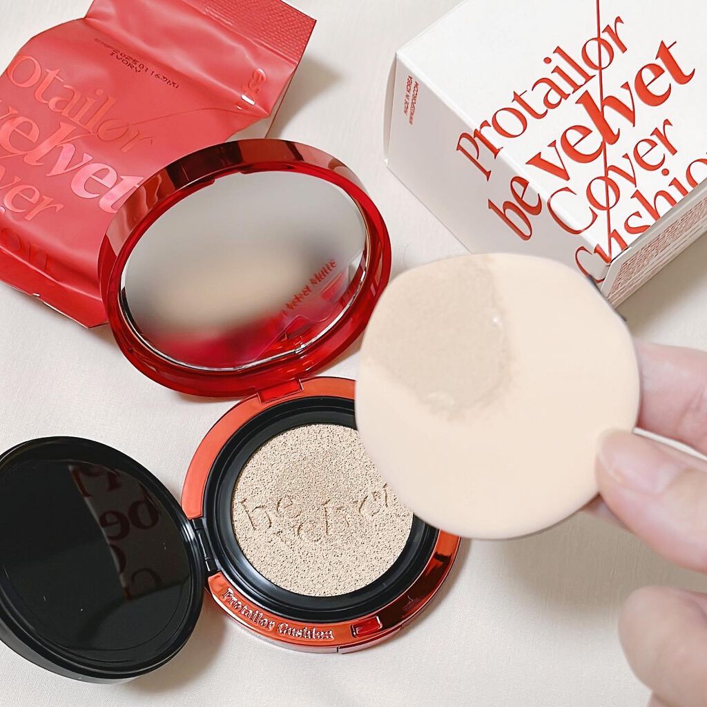 プロテーラービーベルベットカバークッション/espoir/クッションファンデーションを使ったクチコミ(3枚目)