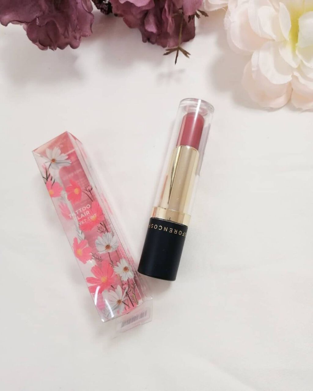 タトゥーベルベットティント/フォレンコス/リップティントを使ったクチコミ（2枚目）