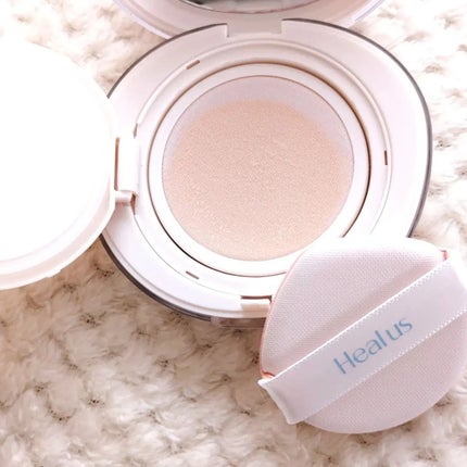 ブリージンググロークッション/Healus/クッションファンデーションを使ったクチコミ(3枚目)