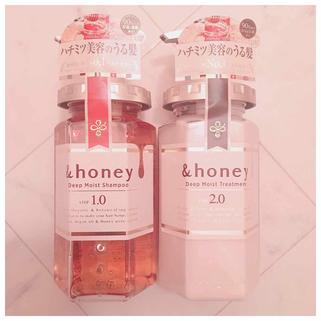 ディープモイスト シャンプー1.0/ヘアトリートメント2.0/&honey/市販シャンプーを使ったクチコミ(1枚目)