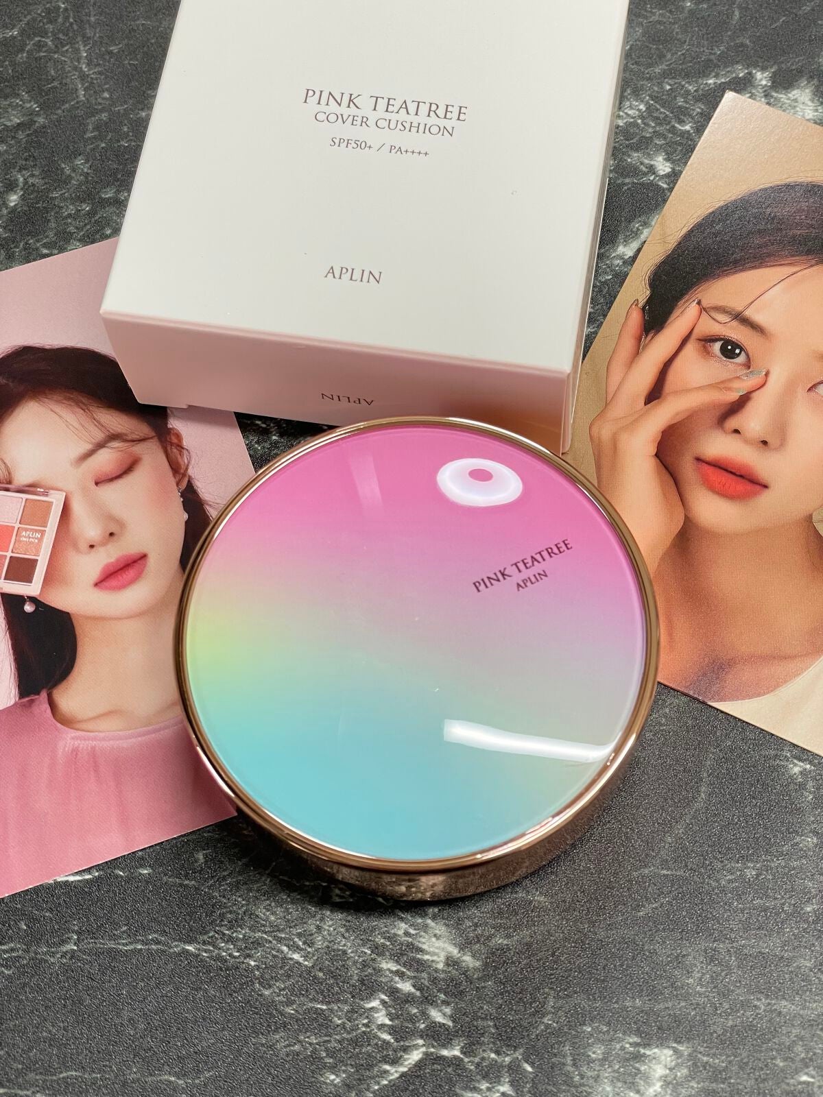 ピンクティーツリーカバークッション/APLIN/クッションファンデーションを使ったクチコミ(1枚目)