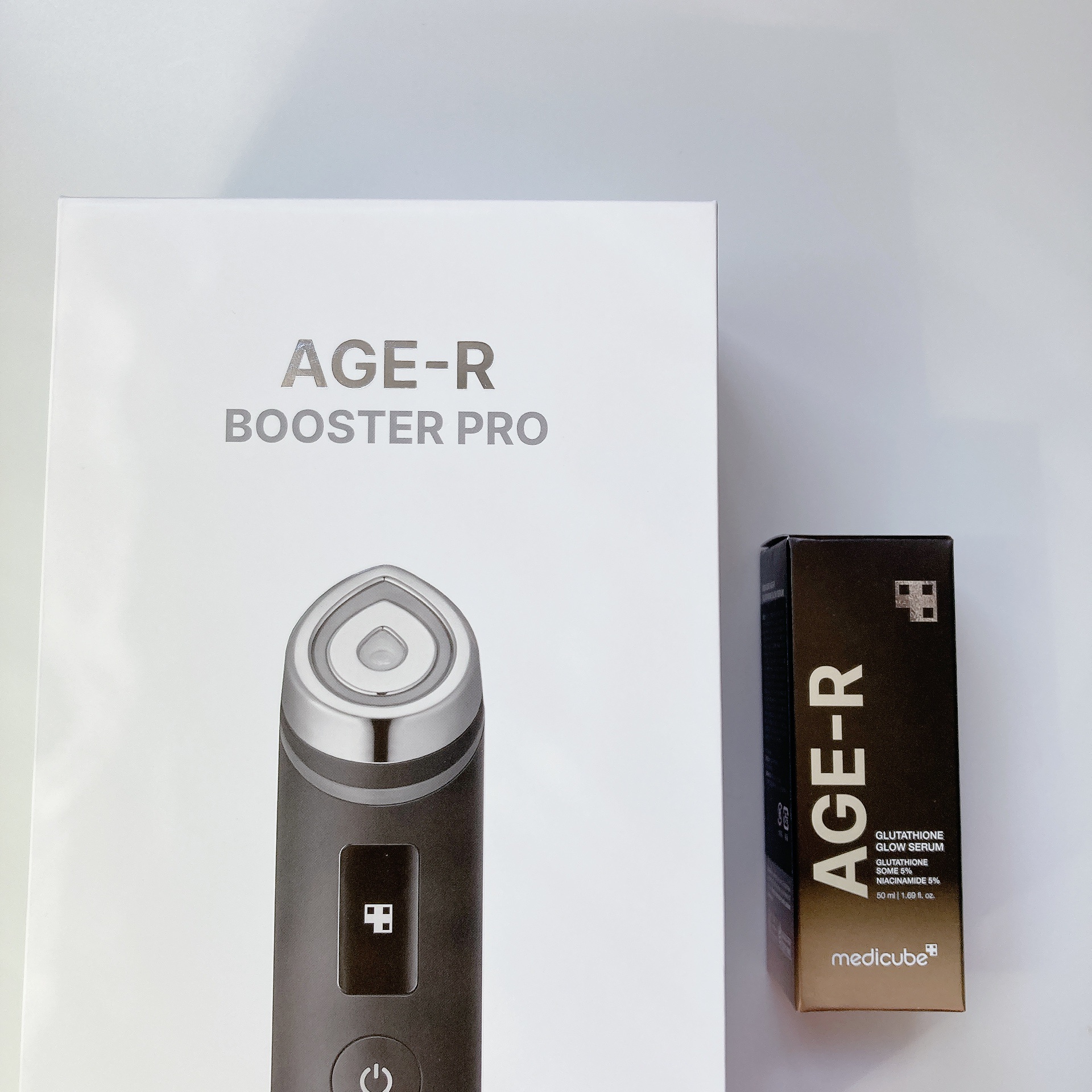 AGE-R メディキューブ　ブースタープロ＋グルタチオングローアンプル グルタチオングロウアンプル｜MEDICUBE他、1商品を使った口コミ