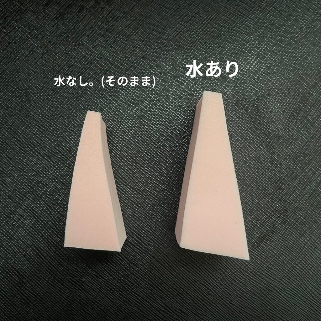 メイクアップスポンジ(バリューパック ウェッジ型 30個)/DAISO/パフ・スポンジを使ったクチコミ(2枚目)