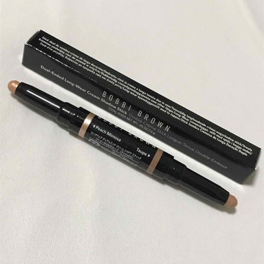 BOBBI BROWN ロングウェア デュアルエンド クリーム シャドウ スティックのクチコミ「2020.5.15
ピーチミモザ&トープ
..」（2枚目）