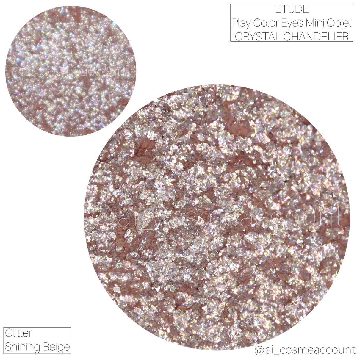 プレイカラーアイズ ミニオブジェ クリスタルシャンデリア/ETUDE/アイシャドウパレットを使ったクチコミ（2枚目）