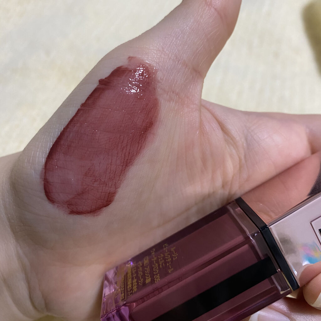ルージュ ピュールクチュール ヴェルニ ウォーターグロウ/YVES SAINT LAURENT BEAUTE/口紅を使ったクチコミ（2枚目）