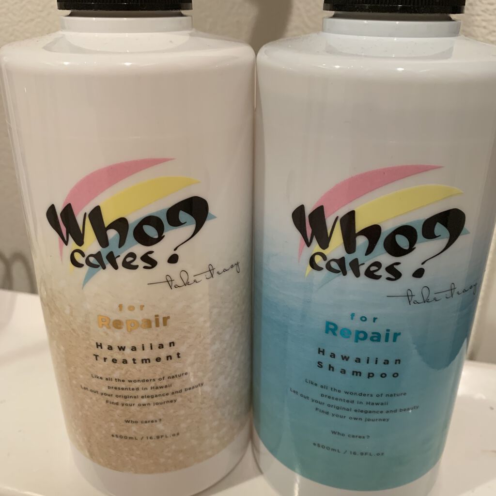 ハワイアンシャンプー＆トリートメント ＜リペア＞/who cares?/市販シャンプーを使ったクチコミ（1枚目）