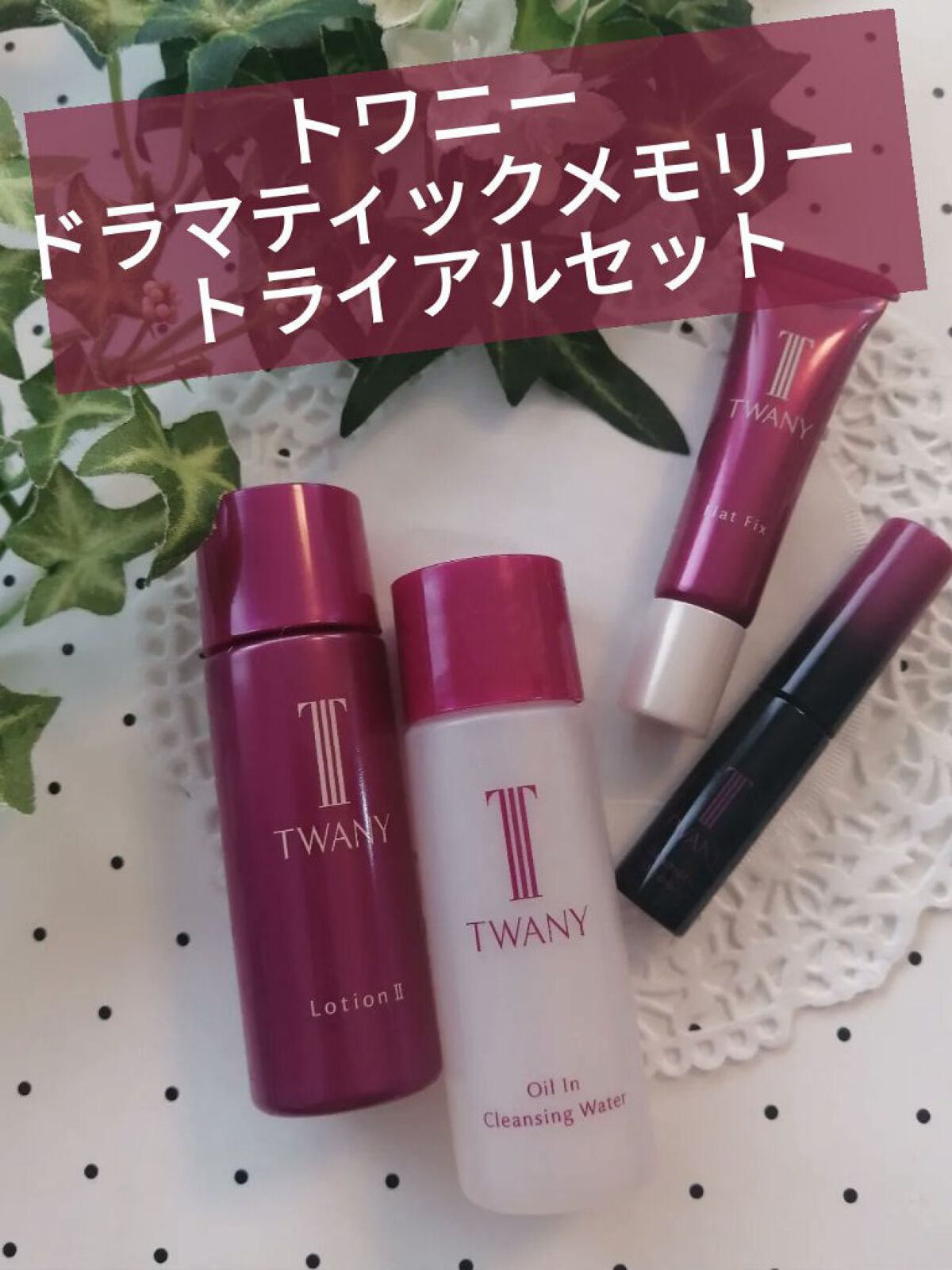 ドラマティックメモリー トライアルセット/TWANY/トライアルキットを使ったクチコミ（1枚目）