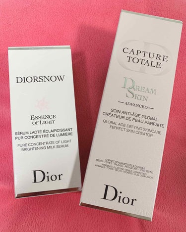 あぁ麗しいDIOR様♡

DIORスキンケアデビューがこの２つとは、なんと幸せ♡


#エッセンスオブライト の美容液は、かぽさんが投稿されてるのを見て、本当にいいんだなぁ…欲しいなぁ…と思い続け、つい