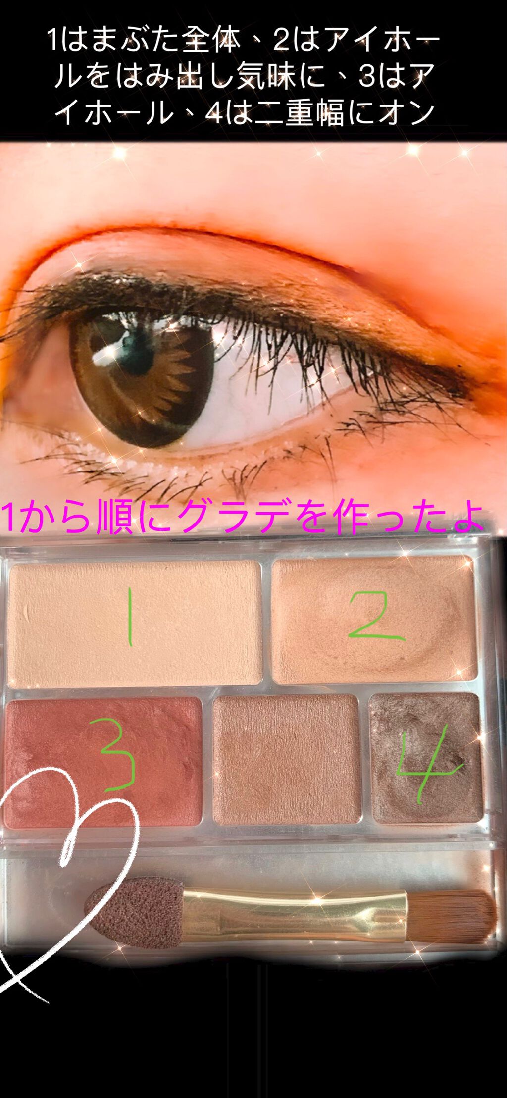 パーフェクトマルチアイズ/キャンメイク/アイシャドウパレットを使ったクチコミ（2枚目）