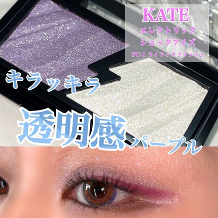 エレクトリックショックアイズ PU-1 ライラックフラッシュ/KATE/アイシャドウパレットを使ったクチコミ(1枚目)