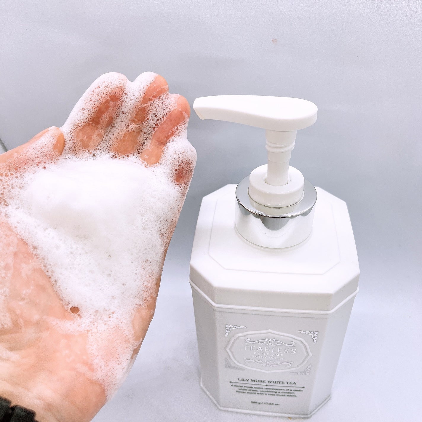 パフュームボディウォッシュ リリームスクホワイトティー/TEABLESS/ボディソープを使ったクチコミ(4枚目)