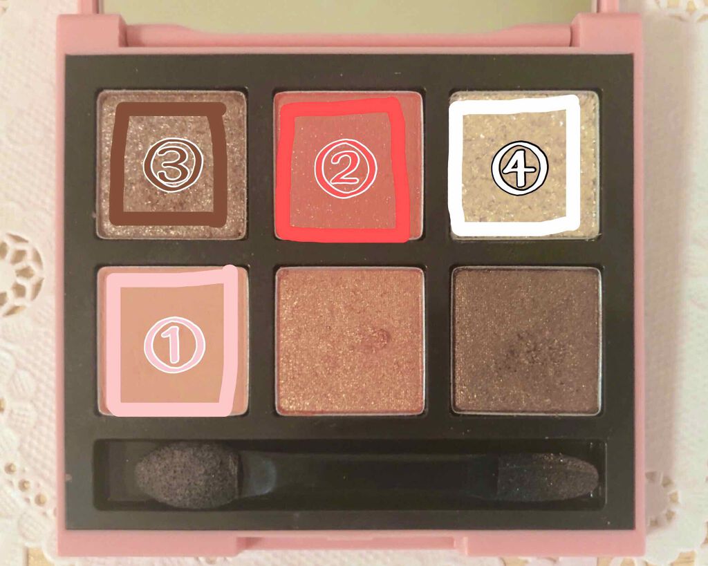 ハート プレイカラーアイズ/ETUDE/アイシャドウパレットを使ったクチコミ（2枚目）