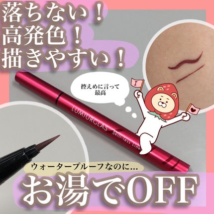 スキルレスライナー/LUMIURGLAS/リキッドアイライナーを使ったクチコミ(1枚目)