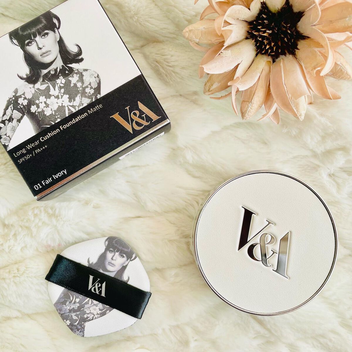 ロングウェアクッションファンデーション/V&Aビューティー/クッションファンデーションを使ったクチコミ(1枚目)