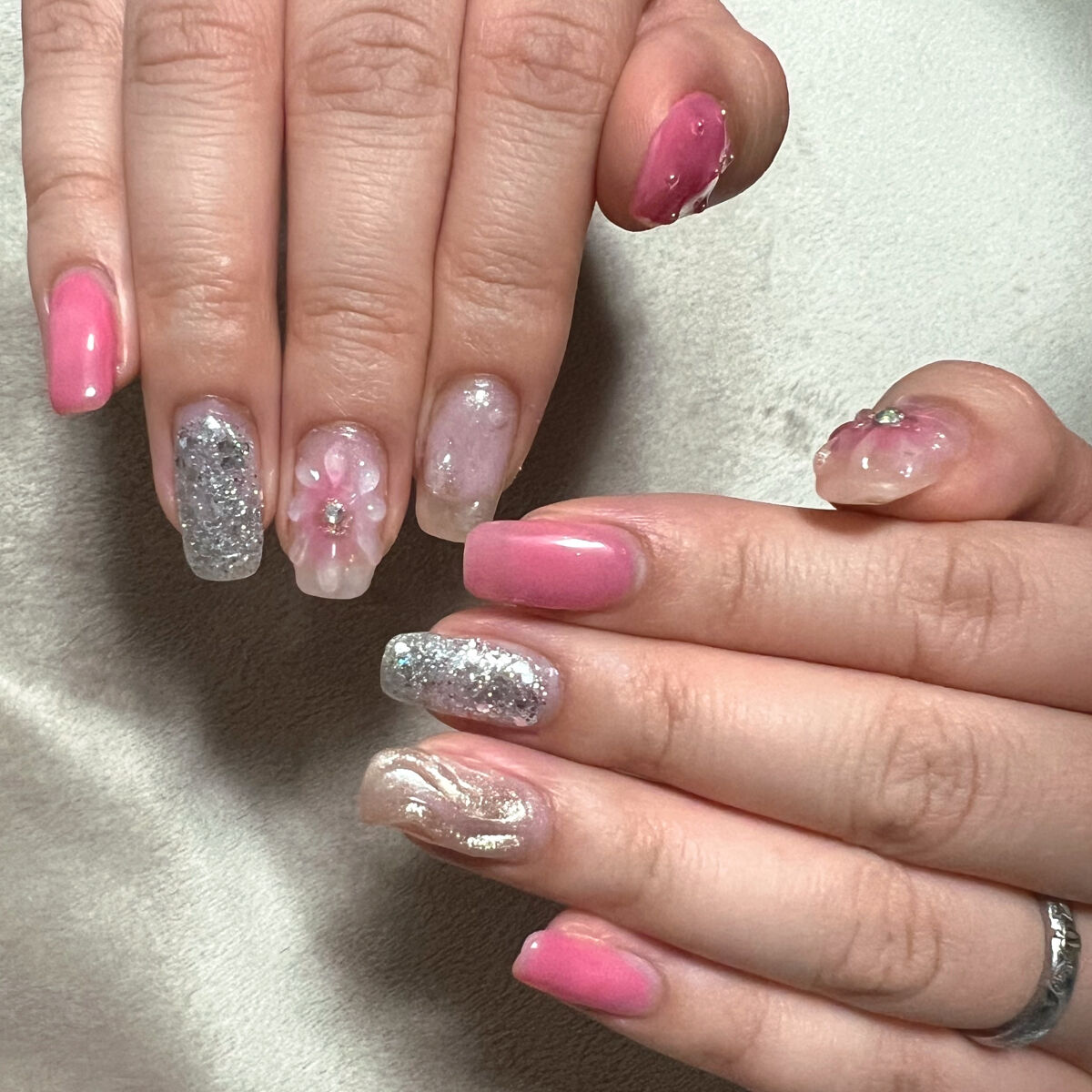 ジェルネイル（ライト対応）/セリア/ジェルネイルを使ったクチコミ（2枚目）