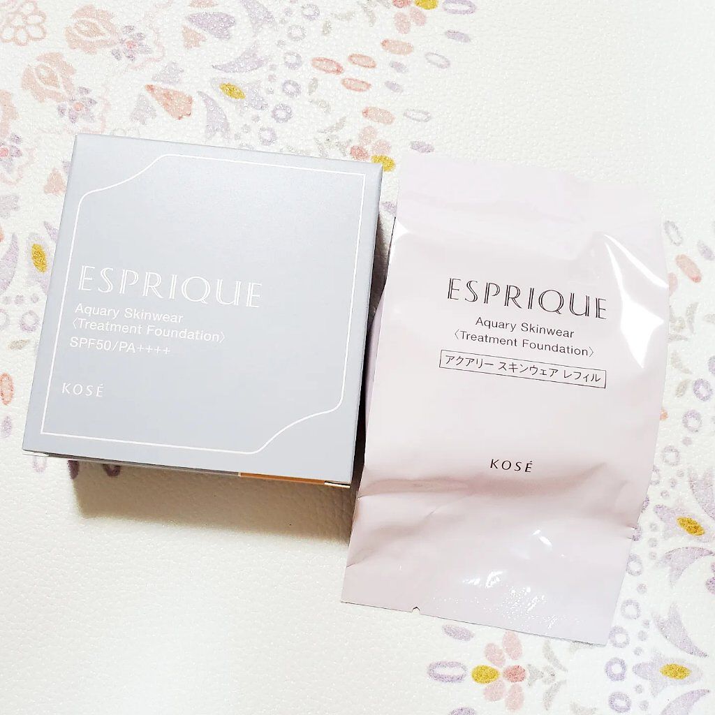 アクアリースキンウェア/ESPRIQUE/クッションファンデーションを使ったクチコミ（3枚目）