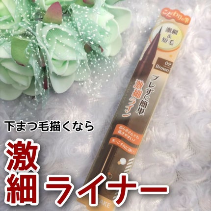 スリムリキッドアイライナー/キャンメイク/リキッドアイライナーを使ったクチコミ(1枚目)