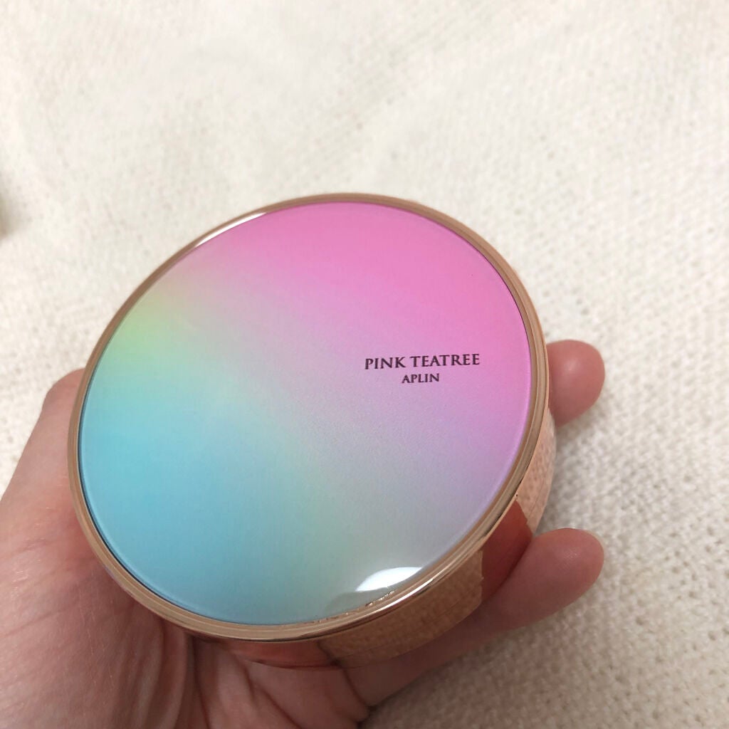 ピンクティーツリーカバークッション/APLIN/クッションファンデーションを使ったクチコミ(2枚目)