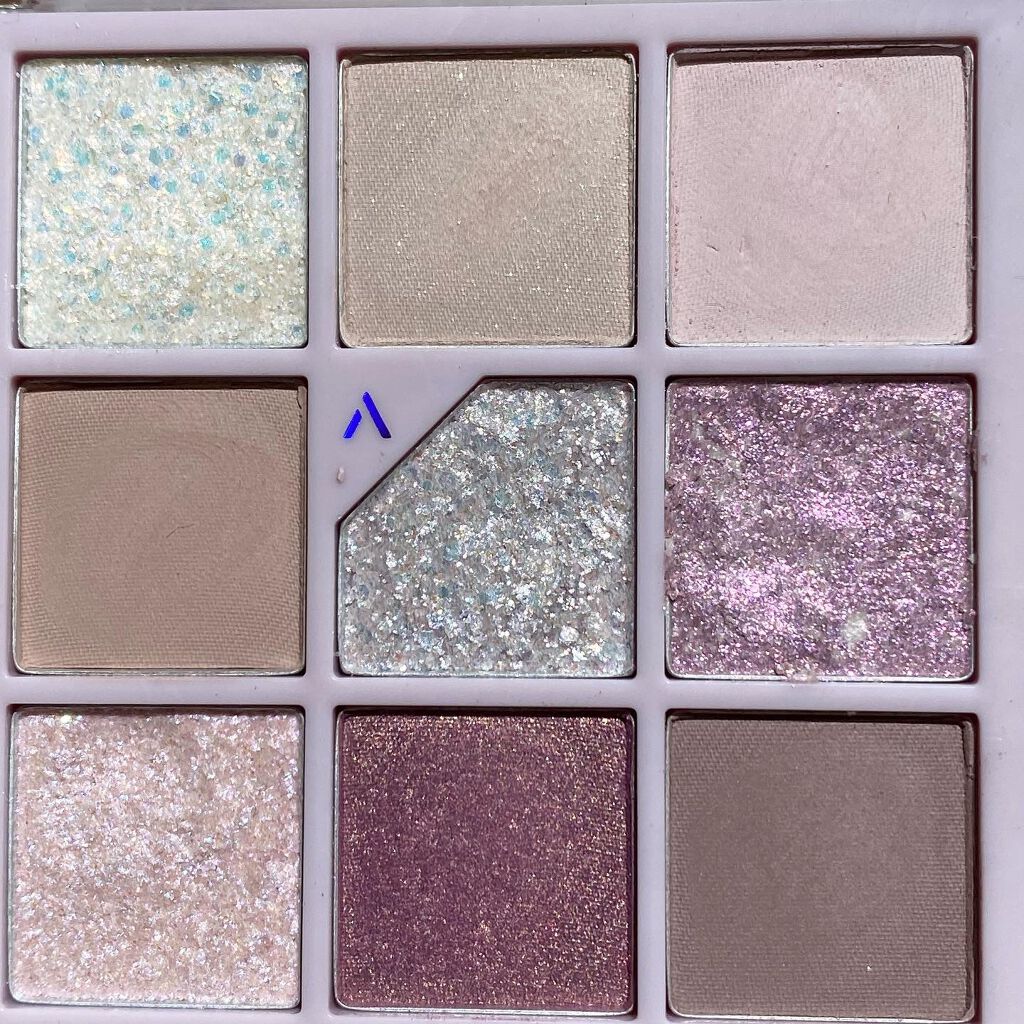 グリッターペディアアイパレット/unleashia/アイシャドウパレットを使ったクチコミ(9枚目)