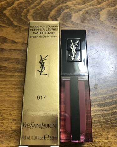 ルージュ ピュールクチュール ヴェルニ ウォーターステイン/YVES SAINT LAURENT BEAUTE/口紅を使ったクチコミ（1枚目）