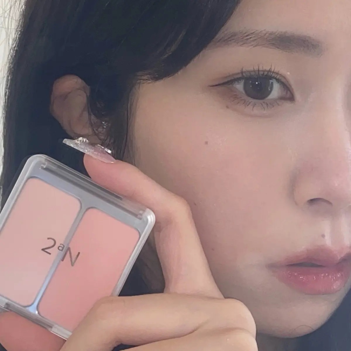 デュアルチーク 【旧】02 ラブロージー/2aN/パウダーチークを使ったクチコミ（2枚目）