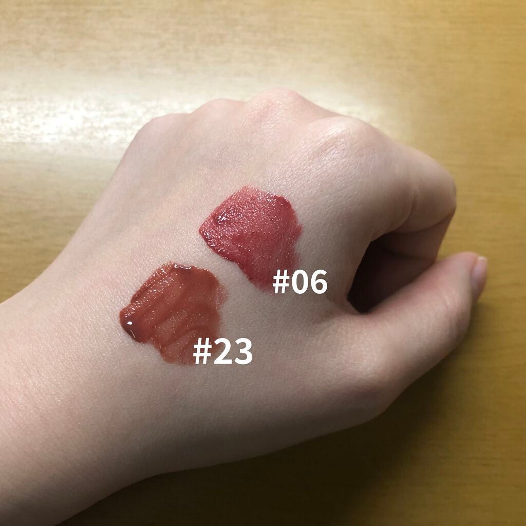 ジューシーラスティングティント/rom&nd/リップティントを使ったクチコミ(4枚目)