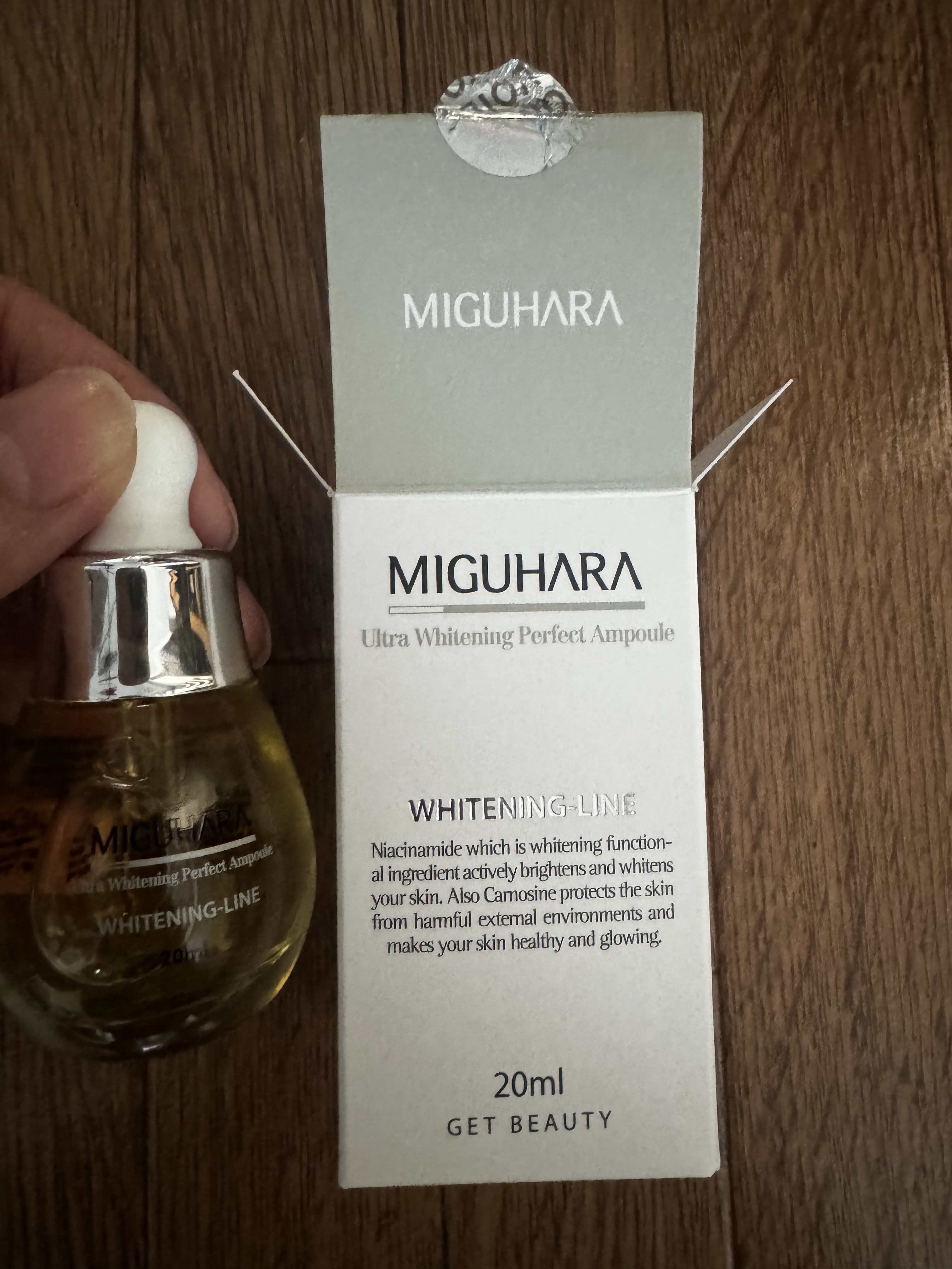 Ultra Whitening Perfect Ampoule/MIGUHARA/美容液を使ったクチコミ（2枚目）