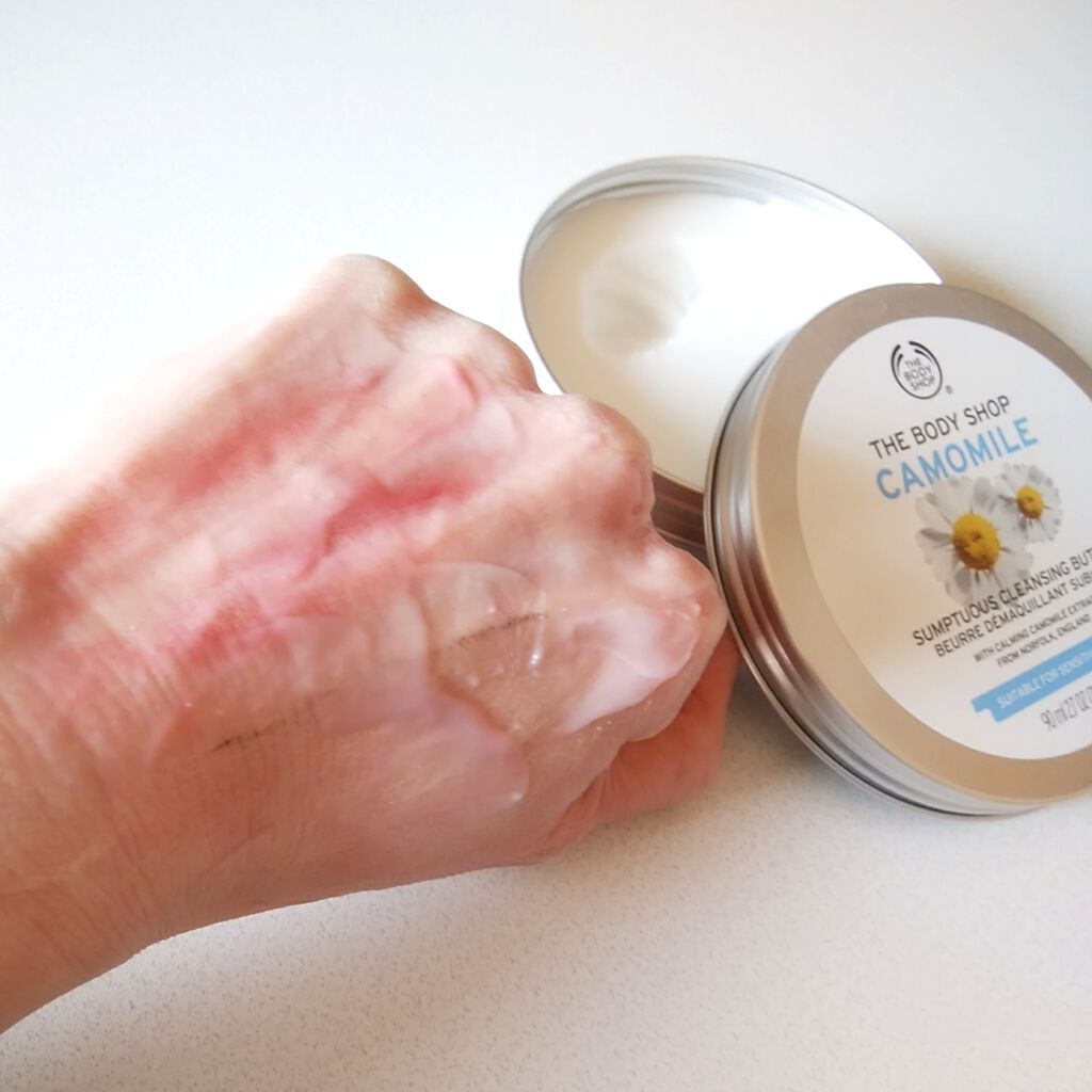 カモマイル サンプチュアス クレンジングバター/THE BODY SHOP/クレンジングバームを使ったクチコミ(2枚目)