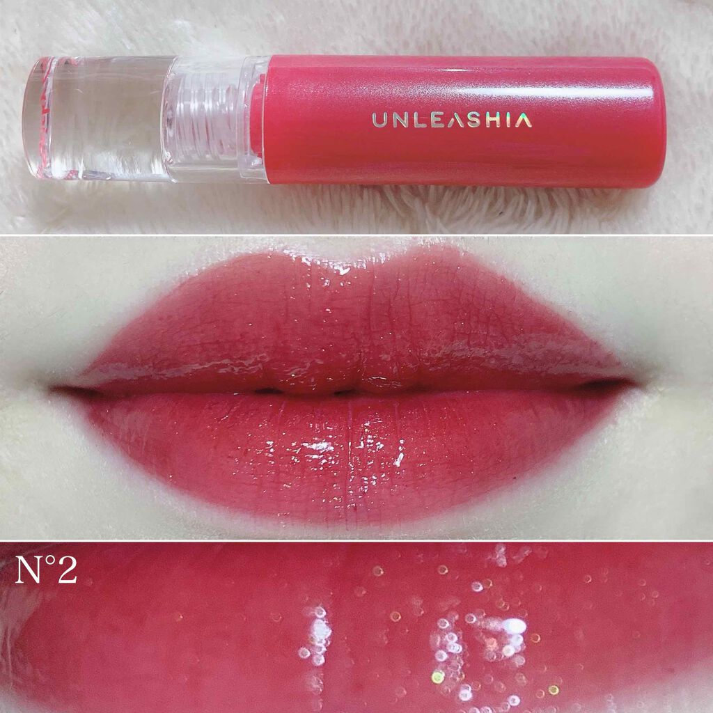 ノンスティッキーダズルティント/unleashia/リップティントを使ったクチコミ(5枚目)