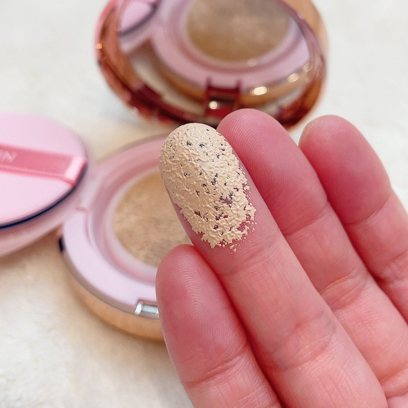 ピンクティーツリーカバーアップグロウクッション/APLIN/クッションファンデーションを使ったクチコミ(6枚目)