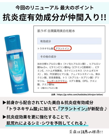 白潤プレミアム 薬用浸透美白化粧水(しっとりタイプ)/肌ラボ/化粧水を使ったクチコミ(3枚目)