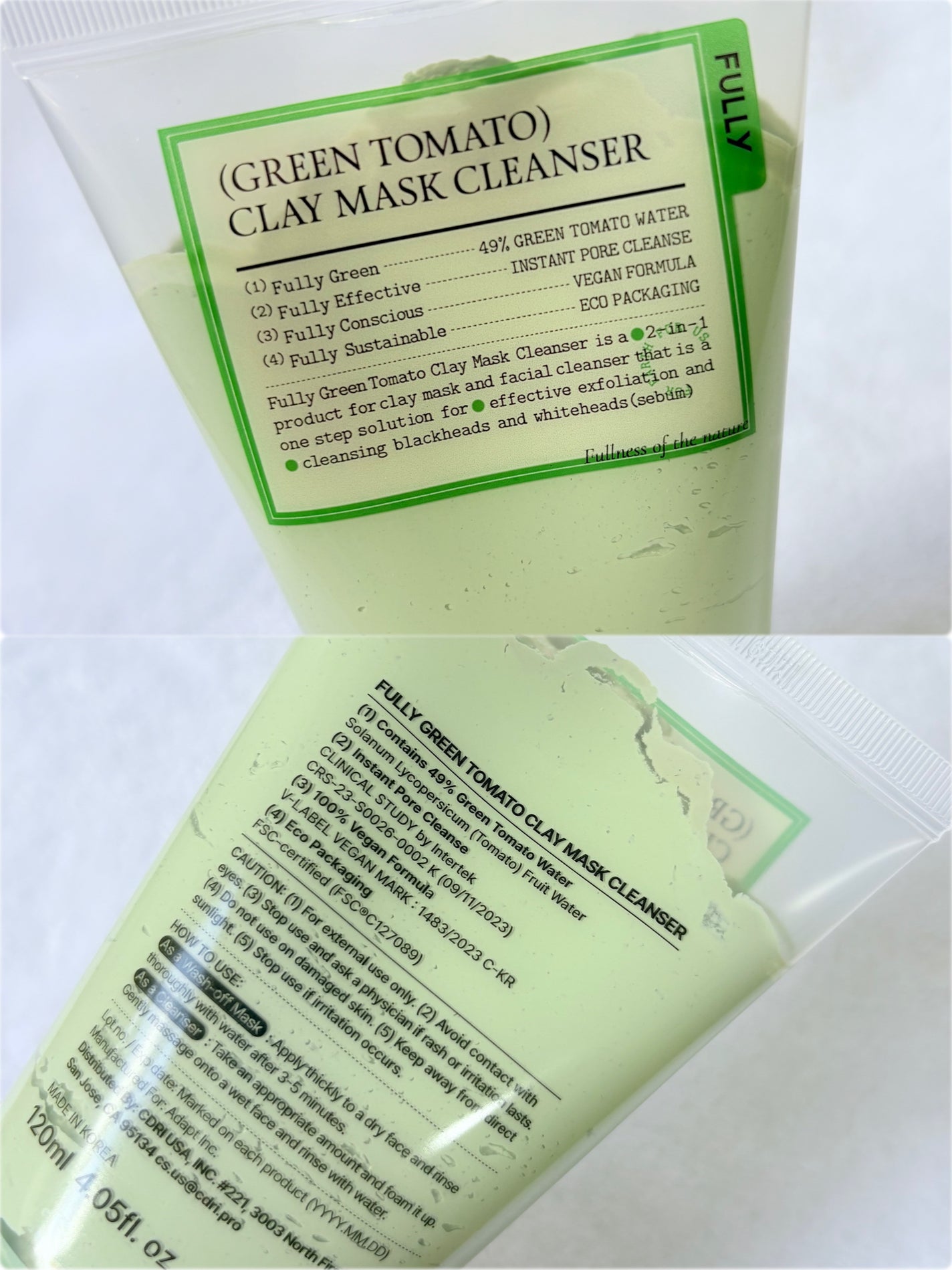 グリーントマトクレイマスククレンザー/FULLY/洗い流すパック・マスクを使ったクチコミ(3枚目)