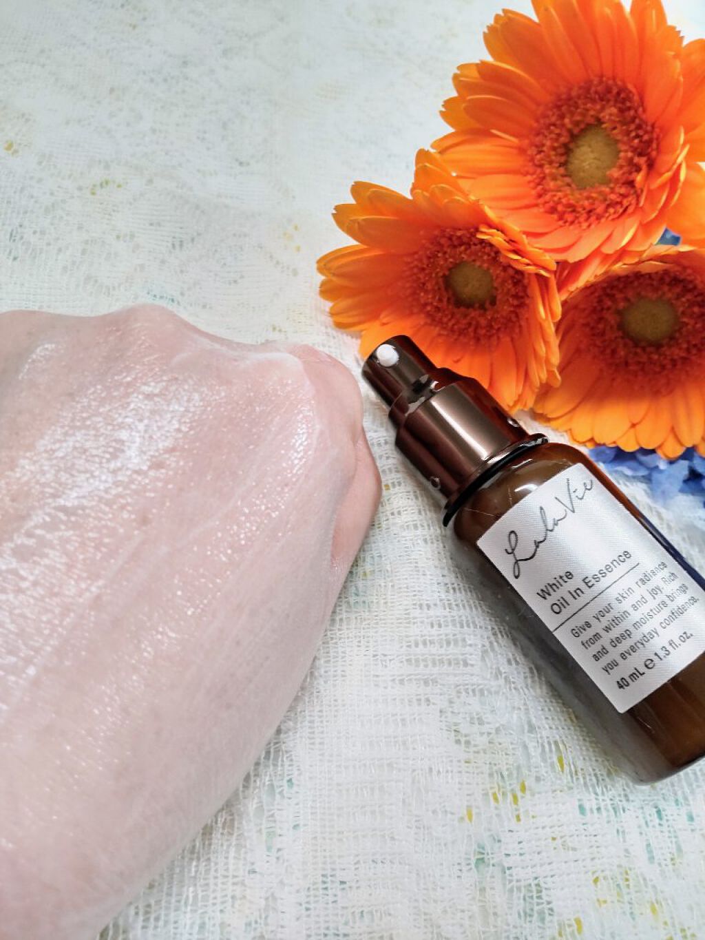  ホワイト オイルイン エッセンス/Lala Vie/美容液を使ったクチコミ（3枚目）