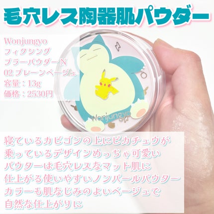 ウォンジョンヨ フィクシングブラーパウダー N/Wonjungyo/ルースパウダーを使ったクチコミ(4枚目)