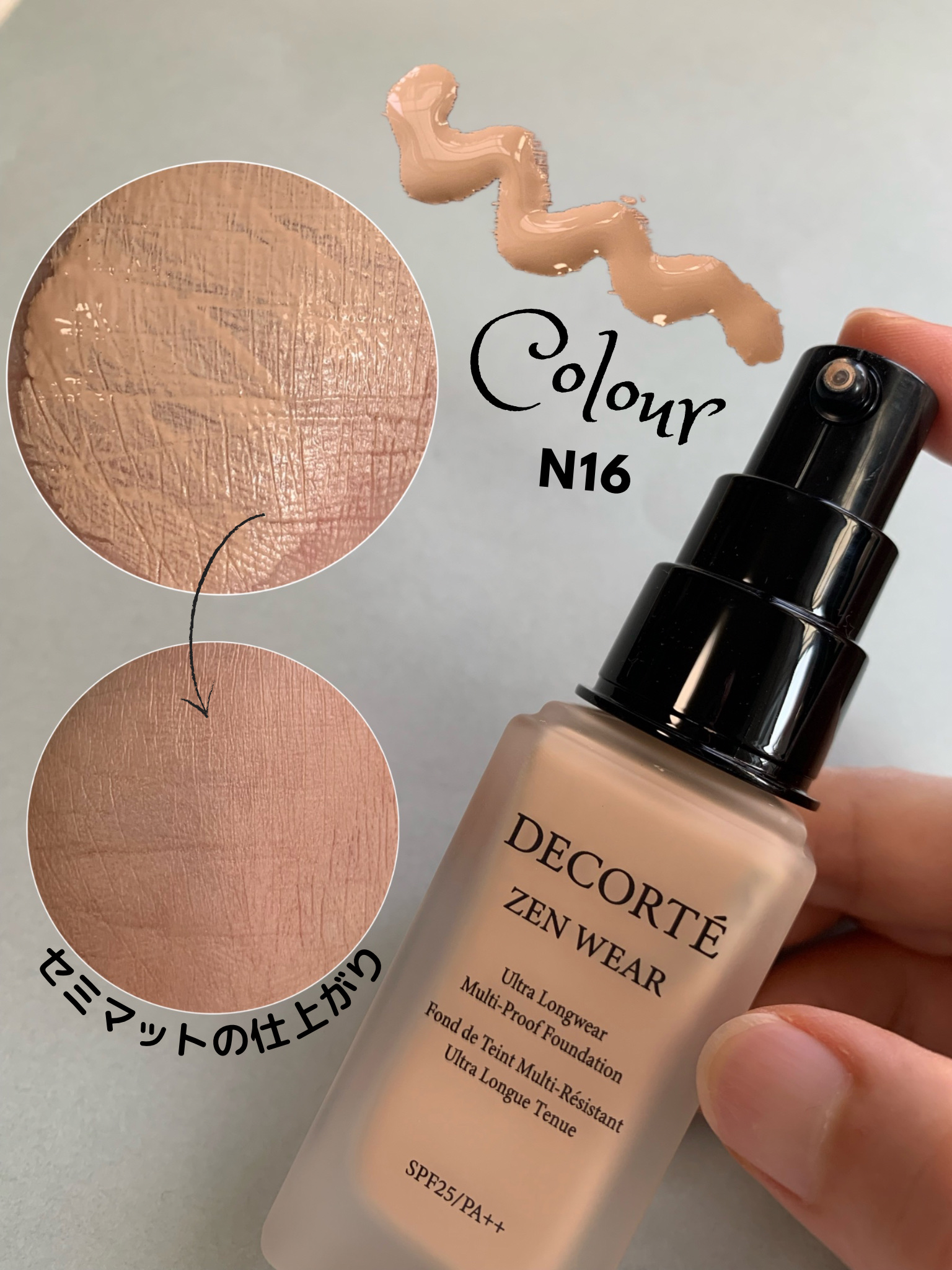 ゼン ウェア フルイド N16/DECORTÉ/リキッドファンデーションを使ったクチコミ（2枚目）