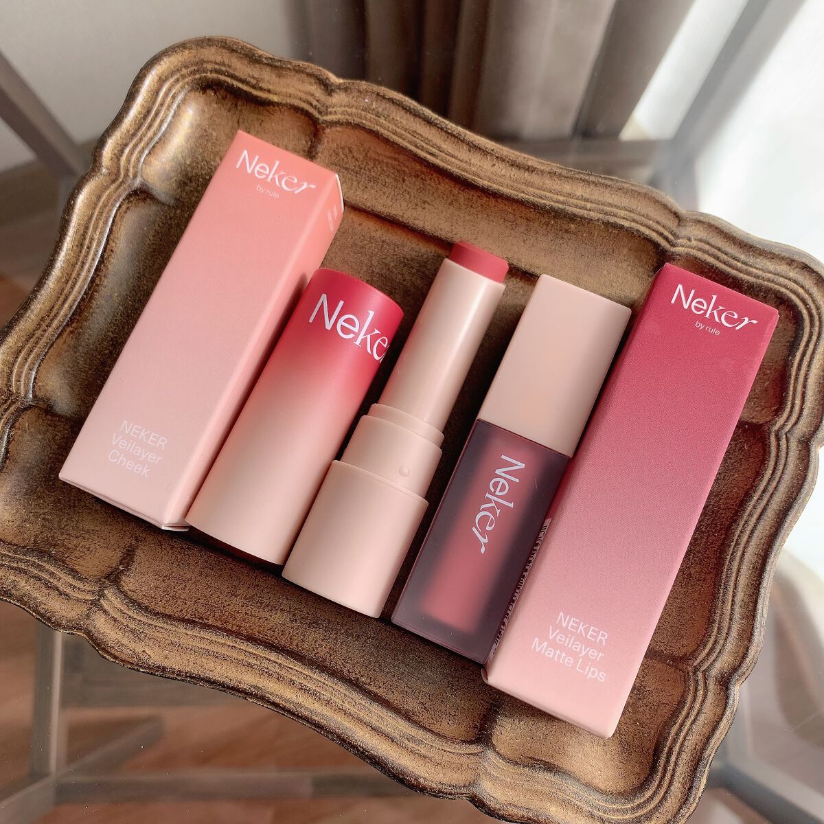 ベールレイヤーマットリップ/Neker /口紅を使ったクチコミ(6枚目)
