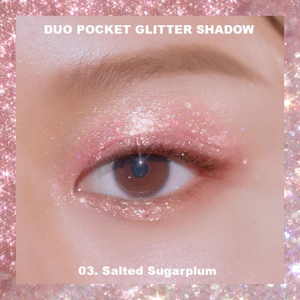 デュオ ポケット グリッター シャドウ/PERIPERA/アイシャドウパレットを使ったクチコミ(4枚目)