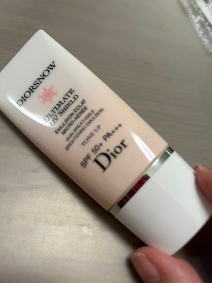 【旧】スノー UVシールド トーンアップ 50+/Dior/日焼け止めミルクを使ったクチコミ(1枚目)