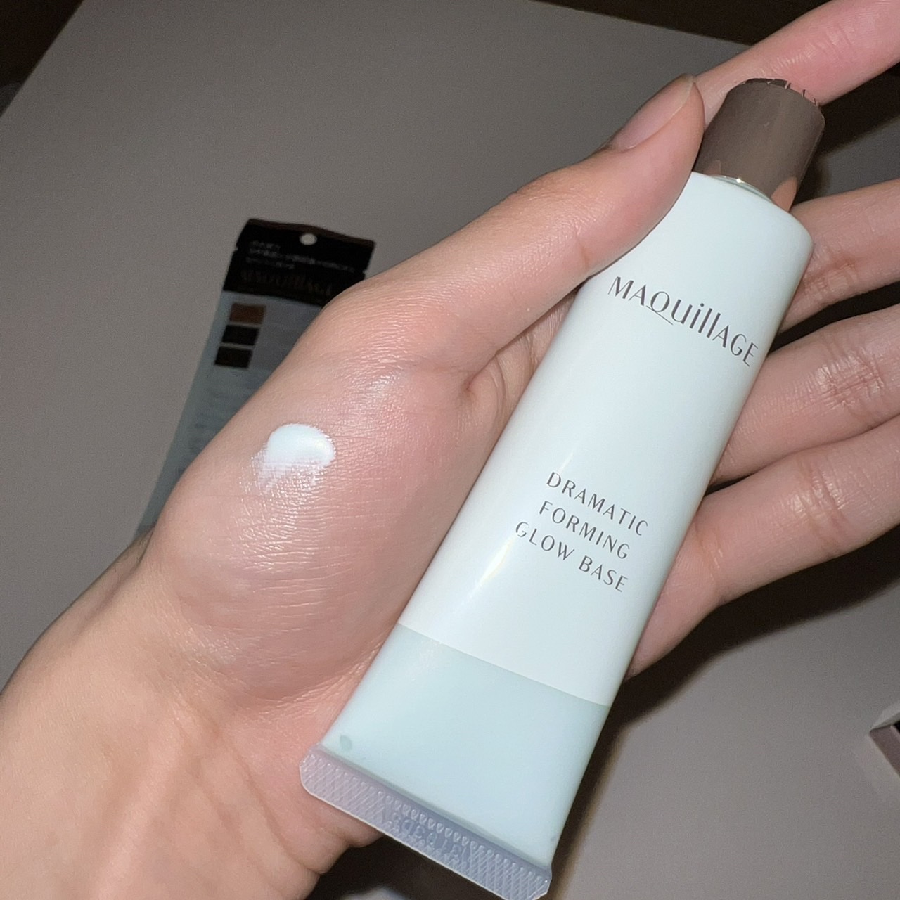 ドラマティックフォルミンググロウベース/マキアージュ/化粧下地を使ったクチコミ（2枚目）