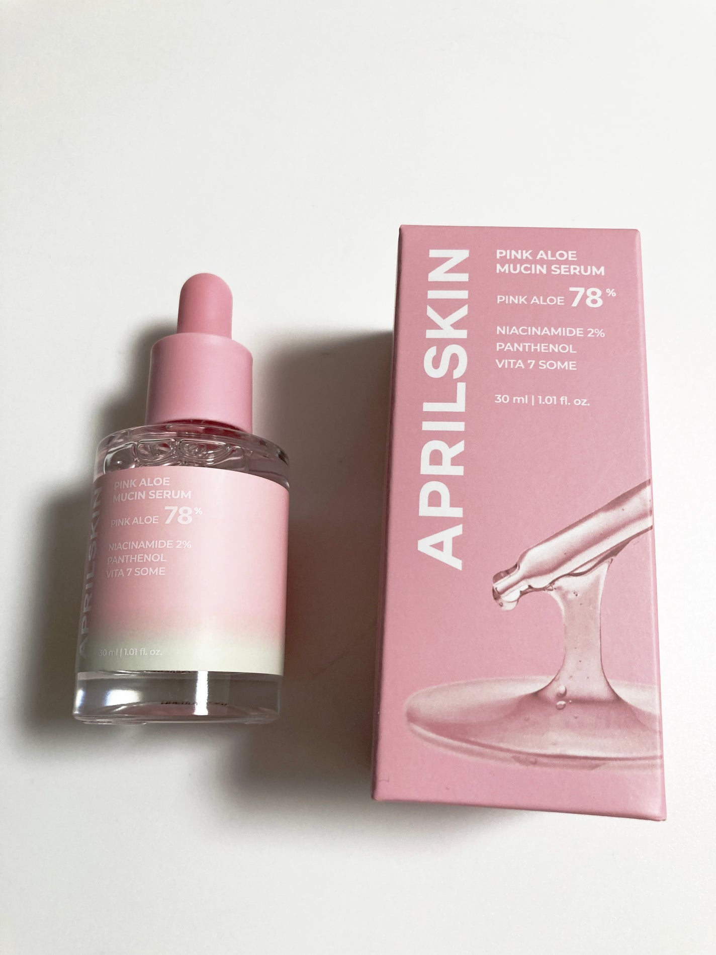 ピンクアロエムチンセラム/APRILSKIN/美容液を使ったクチコミ(1枚目)