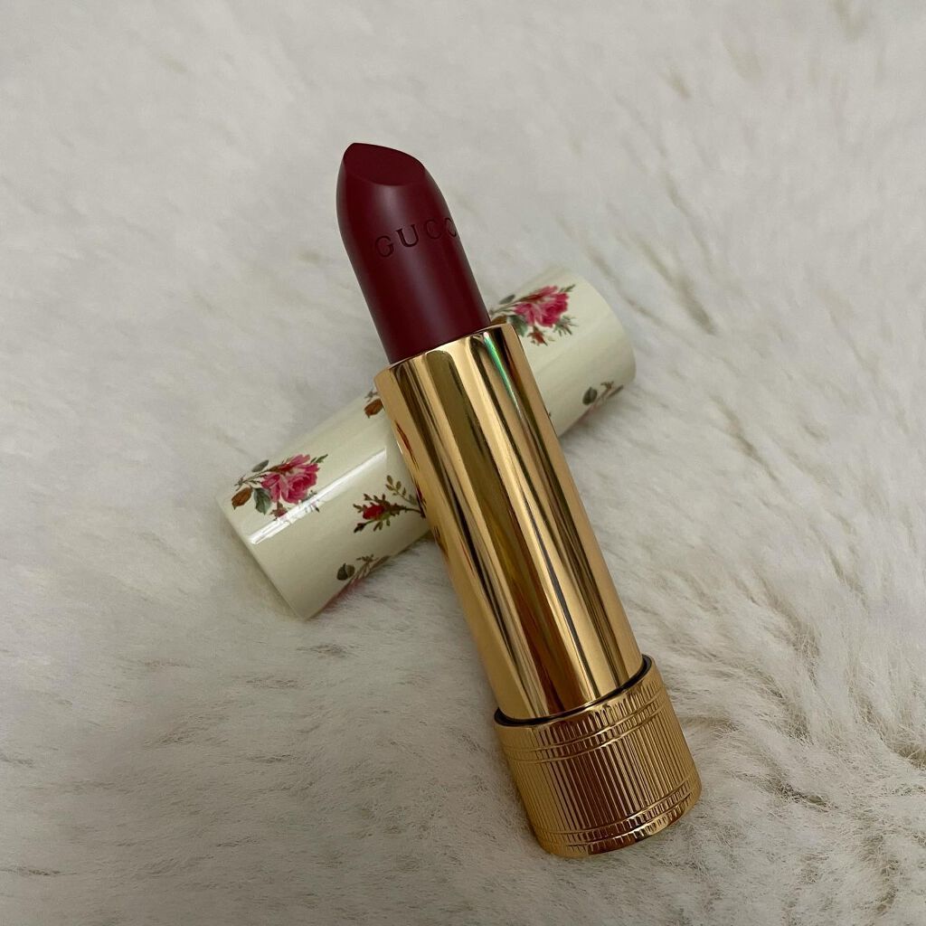グッチ ルージュ ア レーヴル ヴォワル/GUCCI beauty/口紅を使ったクチコミ(3枚目)