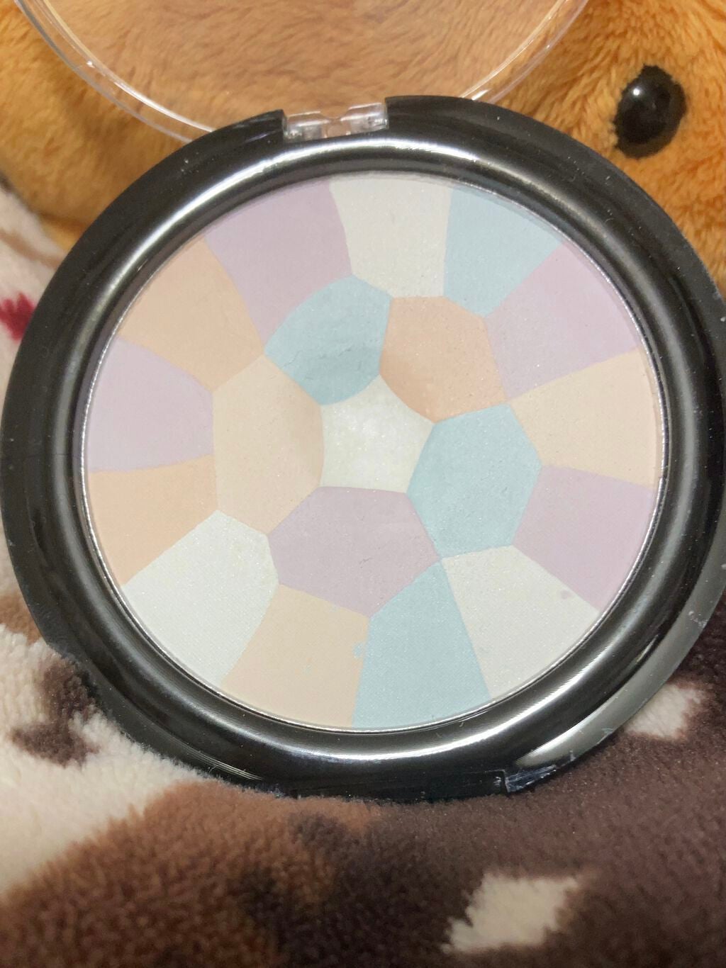 UR GLAM MARBLE FACE POWDER/U R GLAM/プレストパウダーを使ったクチコミ(2枚目)